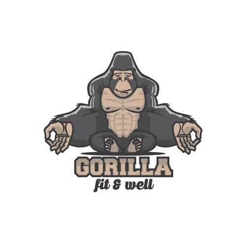Gorilla Fit & Well logo design