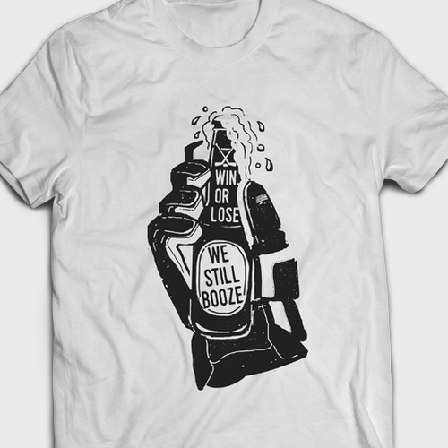 USA & Canada booze T-shirt illustration