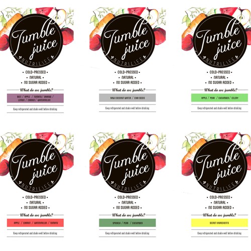 Jumble Juice Label Design