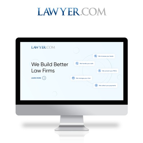 Website hero section design