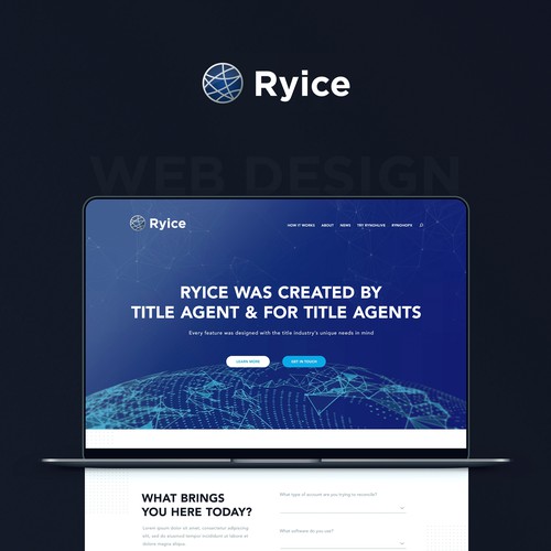 Develops software brand website design