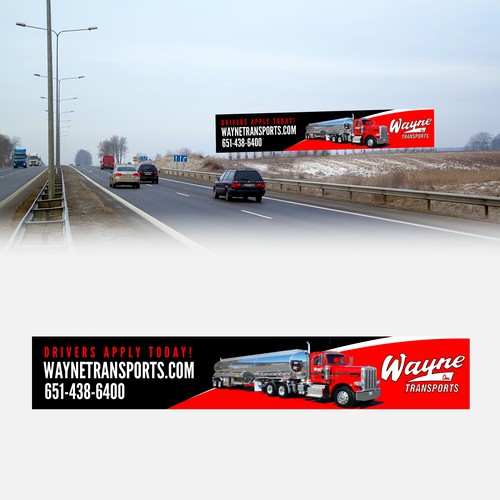 Trucking Company New Hire Banner