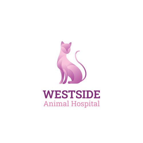 Geometric logo design for animal hospital
