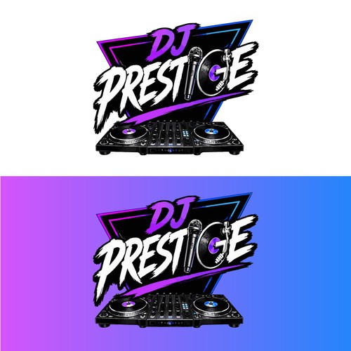 DJ using DJ turntable.