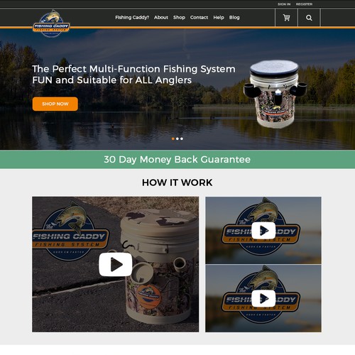 Fisshing kit website design