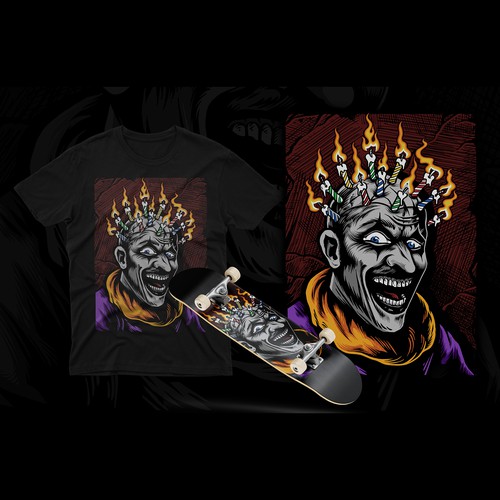 figure character tshirt artwork