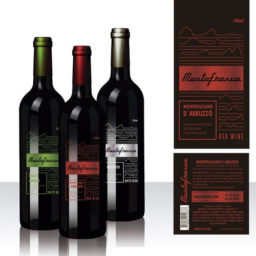 Montefresco - wine label
