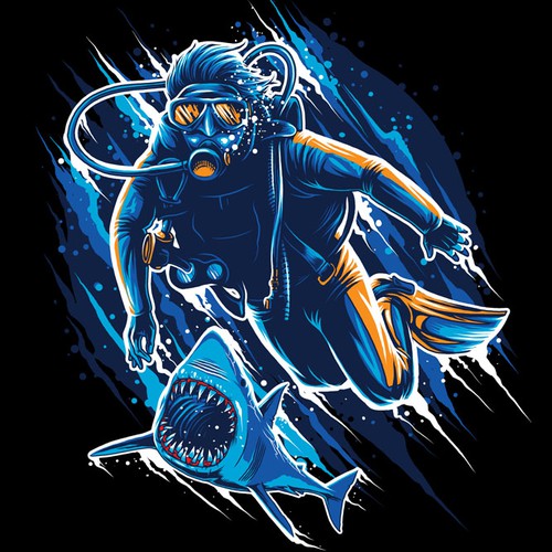 +++ Design a new breathtaking SCUBA DIVER Shirt +++