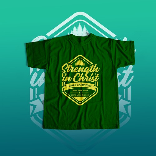 "Strength in Christ" girls camp shirt