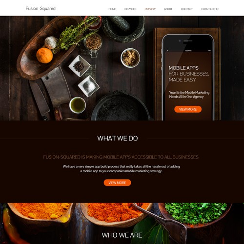 App food website