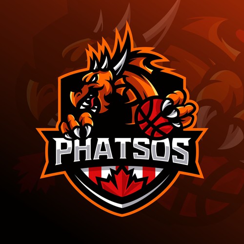Phatsos - Basketball sport logo