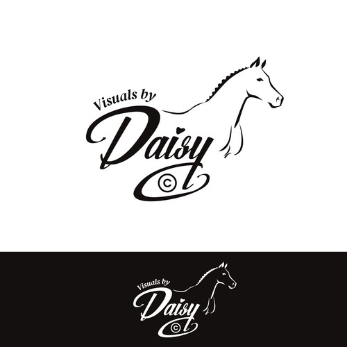 Bold Custom Type logo for Equine Photographer