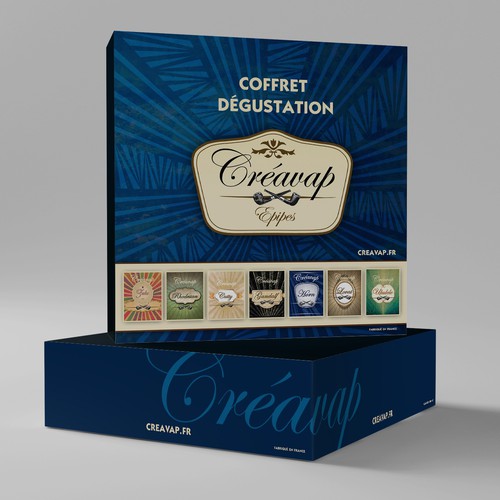 Créer le garphisme d'un coffret dégustation !! Travaux additionnels pour le gagnant.