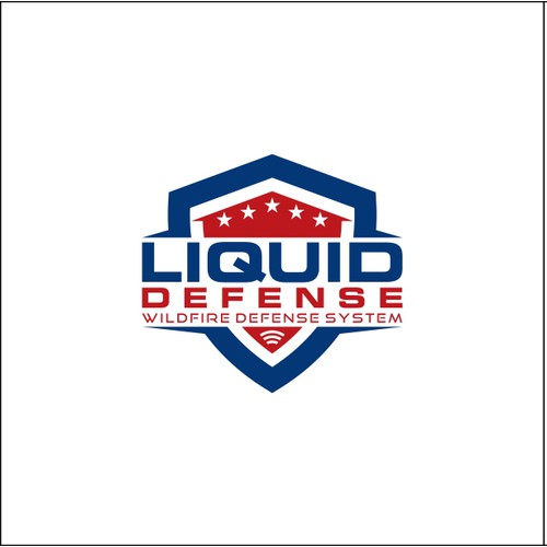 Bold Shield Logo concept for Liquid Defense