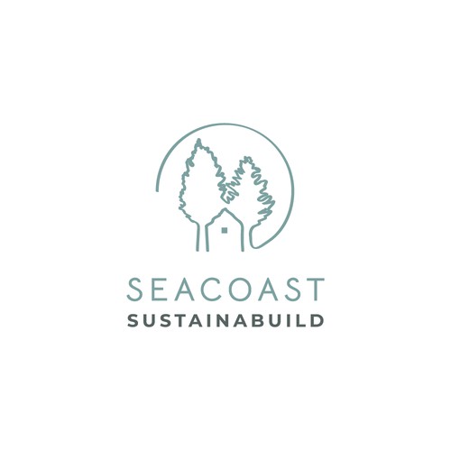 Logo available for customisation and sale.Logo design for a sustainable building company