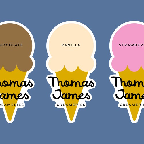 'Thomas James Creameries' logo