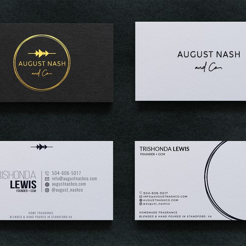 Business Card Design for August Nash