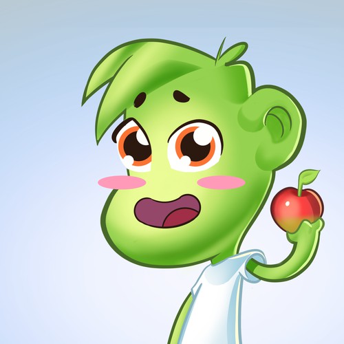 A cute Mascot for Healthy products seller