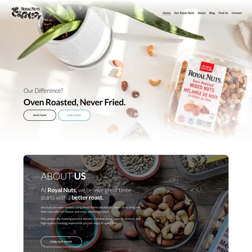 Royal Nuts Canada Design
