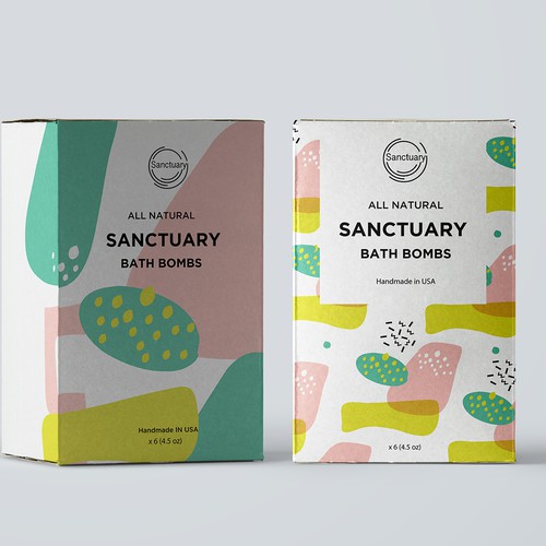 packaging design for bath bombs