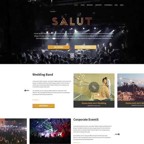 Cool design for the band SALUT
