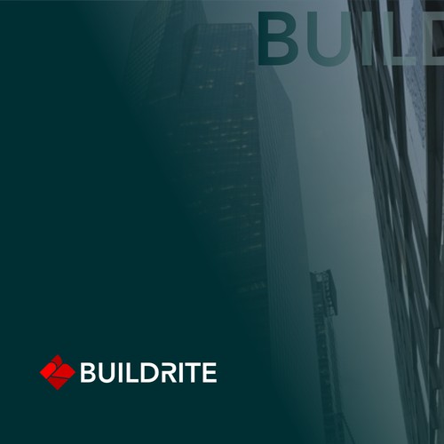 a letter R and B logo concept for a paving and construction company named buildrite
