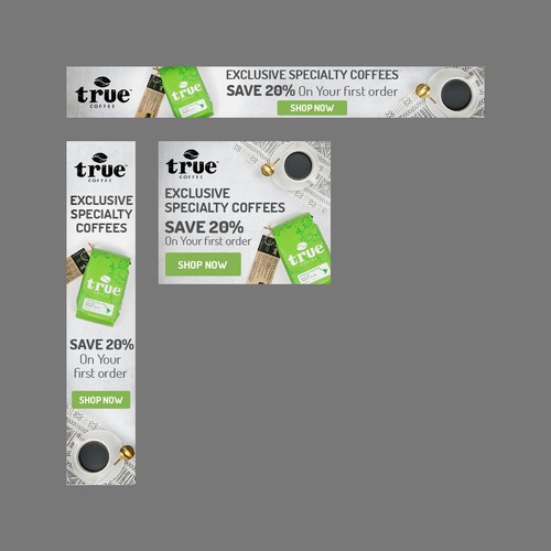 Banner Ad for True Coffee