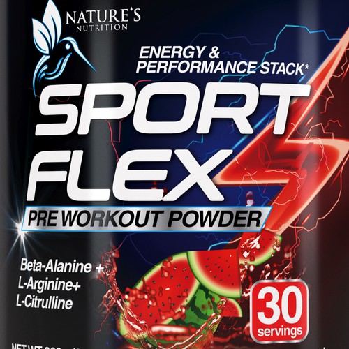 Nature's Nutrition – High-Performance Pre-Workout Powder Label