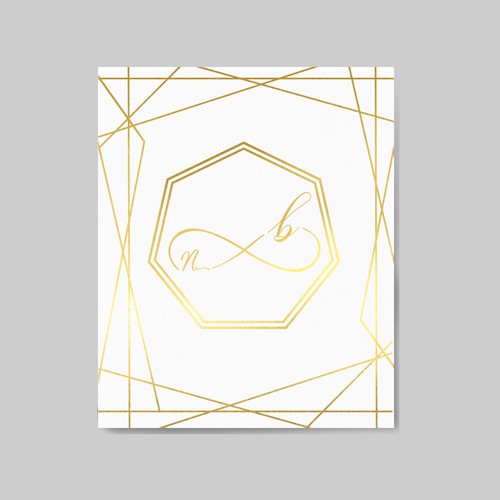 GEOMETRIC WEDDING INVITATION