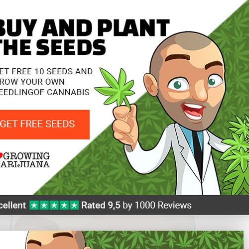 2 Banners for Marijuana Seed Bank