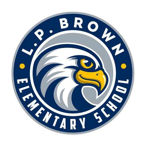 Re-branding eagle logo for L.P. Brown Elementary School