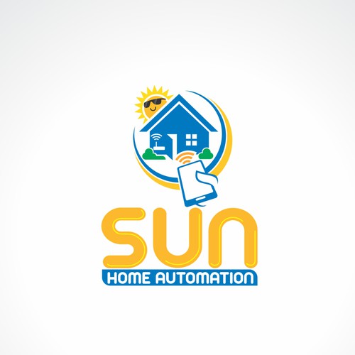 SUN Home Automation logo concept.