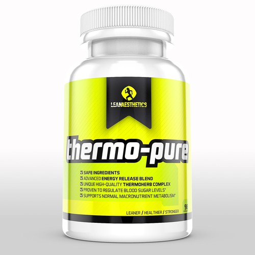 Create label with a clean aesthetic for a new Premium Fat Burner product