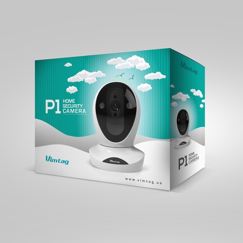 home security smart camera packaging