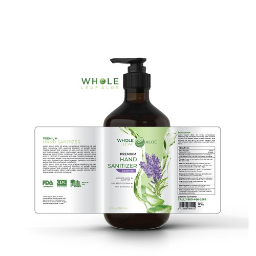 hand washing with lavender flavor