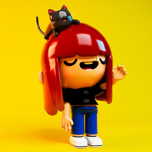 Cat lover Character