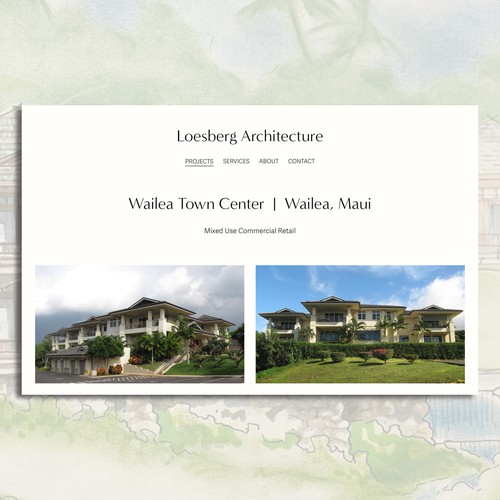 Architecture portfolio for Loesberg Architecture