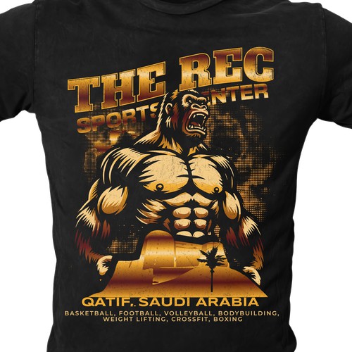 Tshirt Design for gym