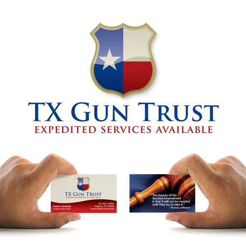 Logo and Business Card for TX Gun Trust