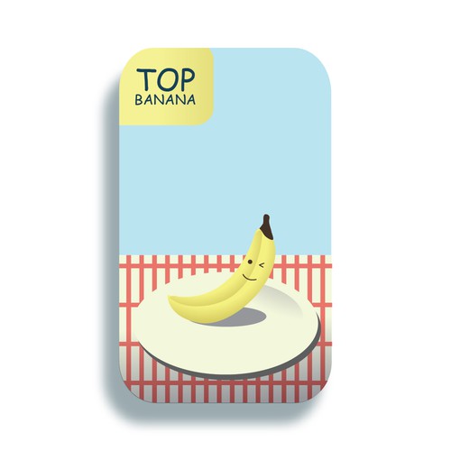 Top banana card design