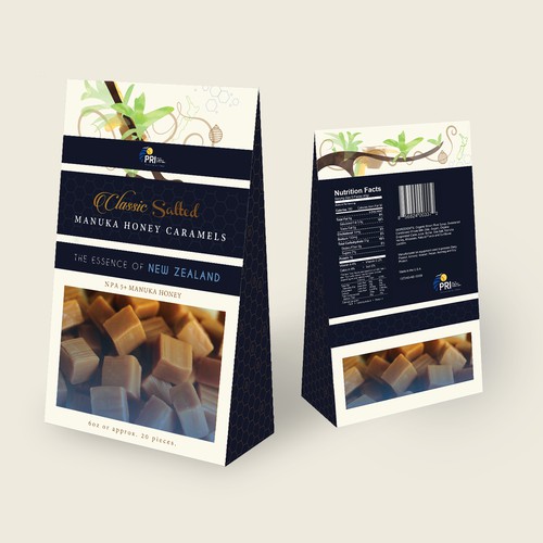 Packaging Concept for Manuka Honey Salted Caramels