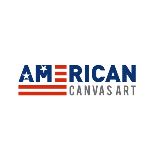 A Patriotic Themed Logo for Wall Art Site