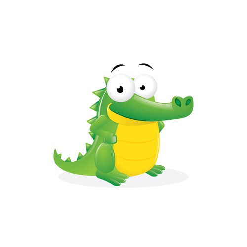 Friendly alligator for a coupon website