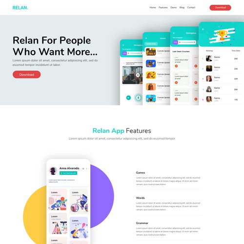 Mobile App Landing Page