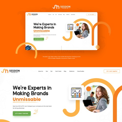 Digital Marketing Website Homepage Design