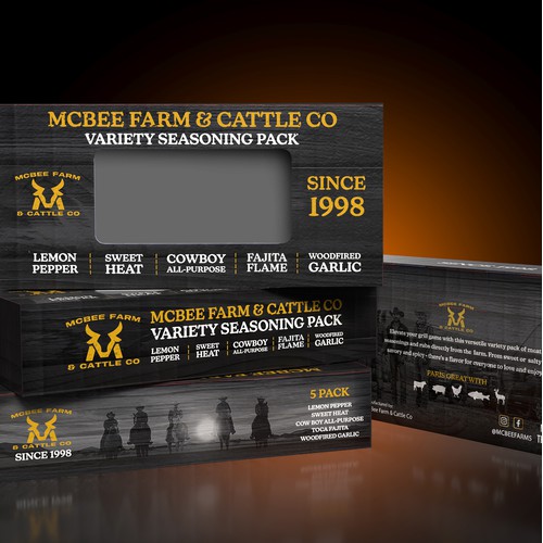 BBQ SEASONING PACK BOX DESIGN