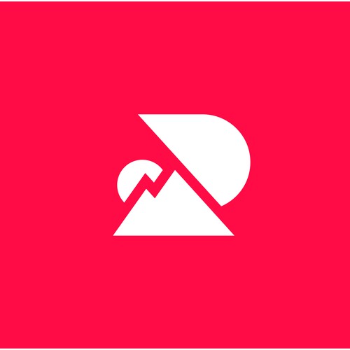 Mountain Hiking Rock brand logo design