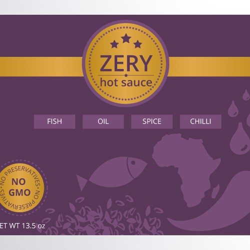 Jar label for Zery (a new hot sauce product!)