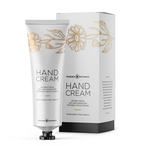 Hand cream packaging