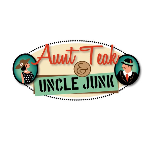 logo for Aunt Teak and Uncle Junk